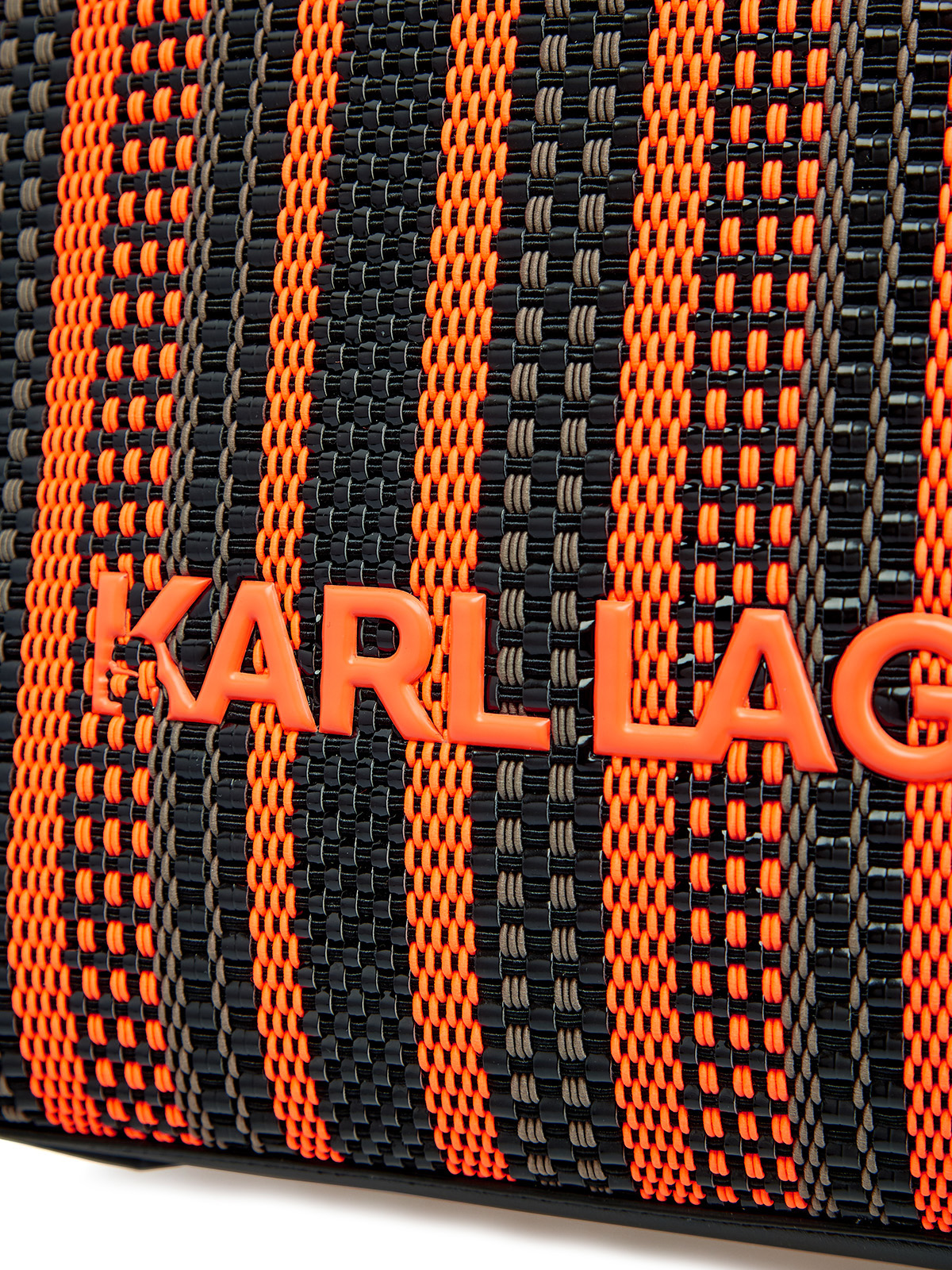 Вместительная сумка-тоут K/Skuare из парусины и кожи KARL LAGERFELD, цвет мульти, размер 5;6;7;9 Вместительная сумка-тоут K/Skuare из парусины и кожи - фото 5